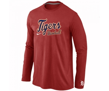 Detroit Tigers Long Sleeve T-Shirt RED