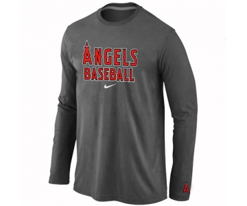 Los Angels of Anaheim Long Sleeve T-Shirt D.Grey