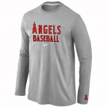 Los Angels of Anaheim Long Sleeve T-Shirt Grey