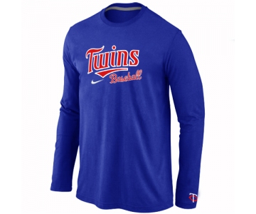 Minnesota Twins Long Sleeve T-Shirt Blue