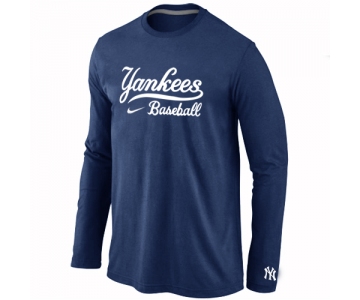 New York Yankees Long Sleeve T-Shirt D.Blue