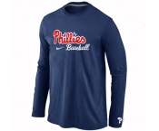 Philadelphia Phillies Long Sleeve T-Shirt D.blue