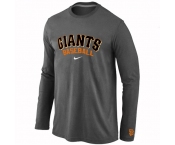 San Francisco Giants Long Sleeve T-Shirt D.Grey