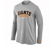 San Francisco Giants Long Sleeve T-Shirt Grey