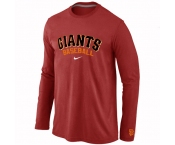 San Francisco Giants Long Sleeve T-Shirt RED