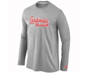 St. Louis Cardinals Long Sleeve T-Shirt Grey