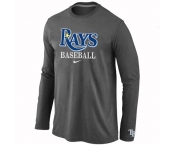 Tampa Bay Rays Long Sleeve T-Shirt D.Grey