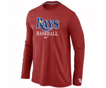 Tampa Bay Rays Long Sleeve T-Shirt RED