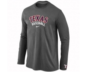 Texas Rangers Long Sleeve T-Shirt D.Grey