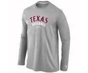 Texas Rangers Long Sleeve T-Shirt Grey