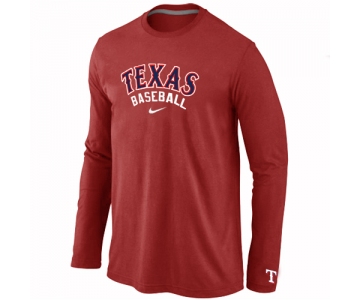 Texas Rangers Long Sleeve T-Shirt RED