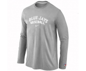 Toronto Blue Jays Long Sleeve T-Shirt Grey