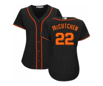 Women San Francisco Giants #22 Andrew McCutchen Black Alternate Stitched MLB Jersey