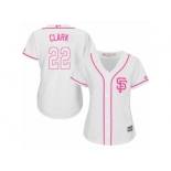 Women's Majestic San Francisco Giants #22 Will Clark Replica White Fashion Cool Base MLB Jersey