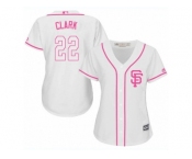 Women's Majestic San Francisco Giants #22 Will Clark Replica White Fashion Cool Base MLB Jersey