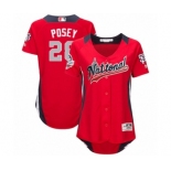 Women's Majestic San Francisco Giants #28 Buster Posey Game Red National League 2018 MLB All-Star MLB Jersey