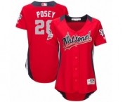 Women's Majestic San Francisco Giants #28 Buster Posey Game Red National League 2018 MLB All-Star MLB Jersey