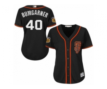 Women's Majestic San Francisco Giants #40 Madison Bumgarner Authentic Black 2017 Spring Training Cool Base MLB Jersey