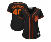 Women's San Francisco Giants #40 Madison Bumgarner Black Alternate Stitched MLB Jersey