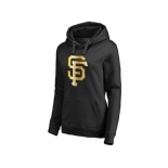 Women's San Francisco Giants Gold Collection Pullover Hoodie Black