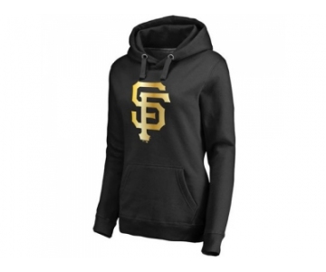 Women's San Francisco Giants Gold Collection Pullover Hoodie Black