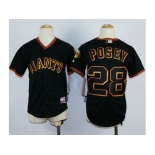 Youth MLB san francisco giants #28 Buster Posey Black jerseys