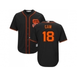 Youth San Francisco Giants #18 Matt Cain Black Alternate Cool Base Stitched MLB Jersey