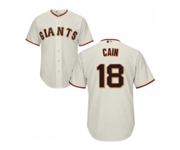 Youth San Francisco Giants #18 Matt Cain Cream Cool Base Stitched MLB Jersey