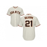 Youth San Francisco Giants #21 Conor Gillaspie Cream Majestic Cool Base Player MLB Jersey