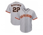 Youth San Francisco Giants #22 Andrew McCutchen Grey Road Cool Base Stitched MLB Jersey