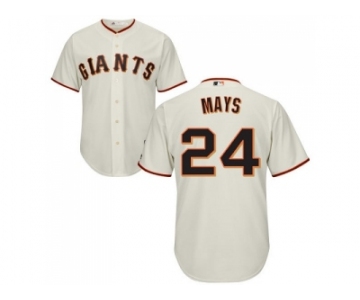 Youth San Francisco Giants #24 Willie Mays Cream Cool Base Stitched MLB Jersey