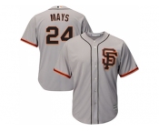 Youth San Francisco Giants #24 Willie Mays Grey Road 2 Cool Base Stitched MLB Jersey