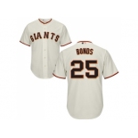 Youth San Francisco Giants #25 Barry Bonds Cream Cool Base Stitched MLB Jersey