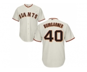 Youth San Francisco Giants #40 Madison Bumgarner Cream Stitched MLB Jersey