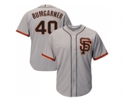 Youth San Francisco Giants #40 Madison Bumgarner Grey Road 2 Cool Base Stitched MLB Jersey