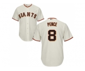 Youth San Francisco Giants #8 Hunter Pence Cream Stitched MLB Jersey