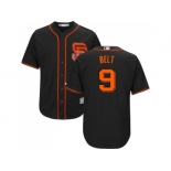 Youth San Francisco Giants #9 Brandon Belt Black Alternate Cool Base Stitched MLB Jersey