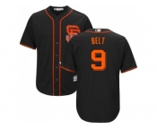 Youth San Francisco Giants #9 Brandon Belt Black Alternate Cool Base Stitched MLB Jersey