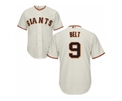 Youth San Francisco Giants #9 Brandon Belt Cream Stitched MLB Jersey