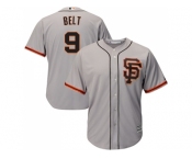 Youth San Francisco Giants #9 Brandon Belt Grey Road 2 Cool Base Stitched MLB Jersey