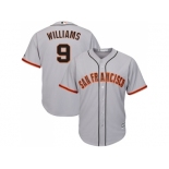 Youth San Francisco Giants #9 Matt Williams Grey Road Cool Base Stitched MLB Jersey