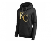 Women's Kansas City Royals Gold Collection Pullover Hoodie Black