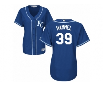 Women's Majestic Kansas City Royals #39 Jason Hammel Replica Blue Alternate 2 Cool Base MLB Jersey