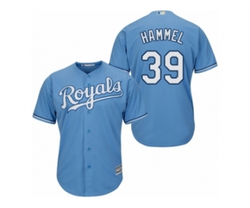 Youth Majestic Kansas City Royals #39 Jason Hammel Authentic Light Blue Alternate 1 Cool Base MLB Jersey