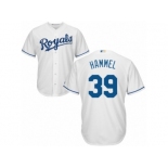 Youth Majestic Kansas City Royals #39 Jason Hammel Replica White Home Cool Base MLB Jersey