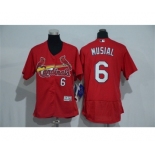 Women St.Louis Cardinals #6 Stan Musial Red Flexbase Authentic Collection Stitched Baseball Jersey