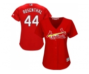 Women's St.Louis Cardinals #44 Trevor Rosenthal Red Alternate Stitched MLB Jersey