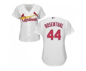 Women's St.Louis Cardinals #44 Trevor Rosenthal White Home Stitched MLB Jersey