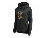 Women's St.Louis Cardinals Gold Collection Pullover Hoodie Black