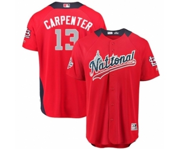 Youth Majestic St. Louis Cardinals #13 Matt Carpenter Game Red National League 2018 MLB All-Star MLB Jersey